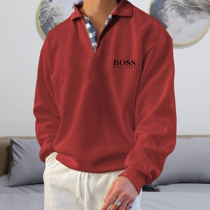 Men's Autumn Winter V-Neck Sweatshirt