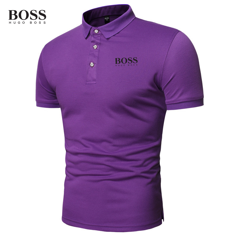 Button Stand Collar Short Sleeve Polo