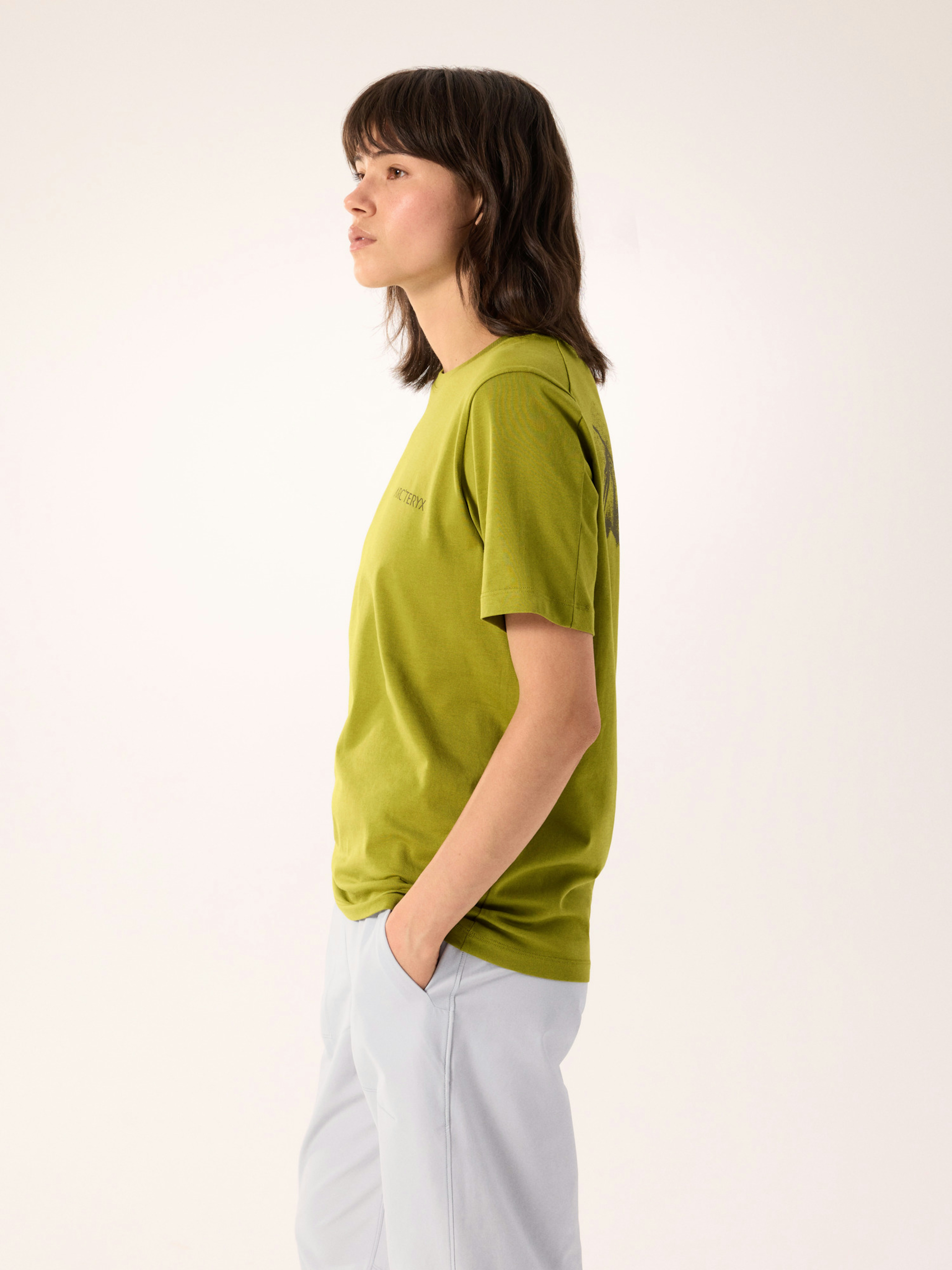 Kragg SL Cotton Blurred Bird Crew Shirt SS Women's