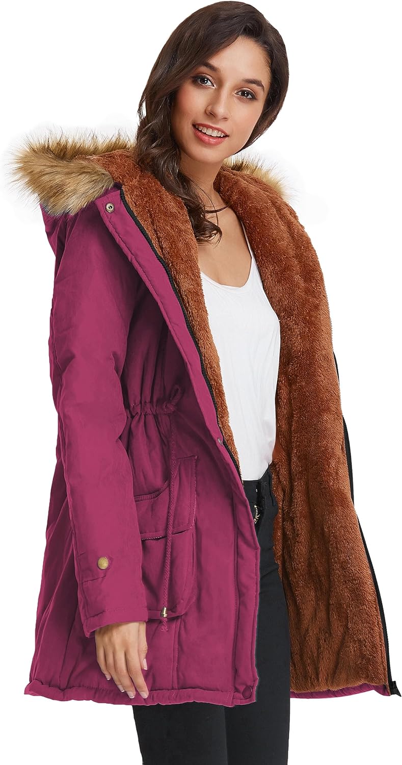 Winter Wool Women's Parka Jacket