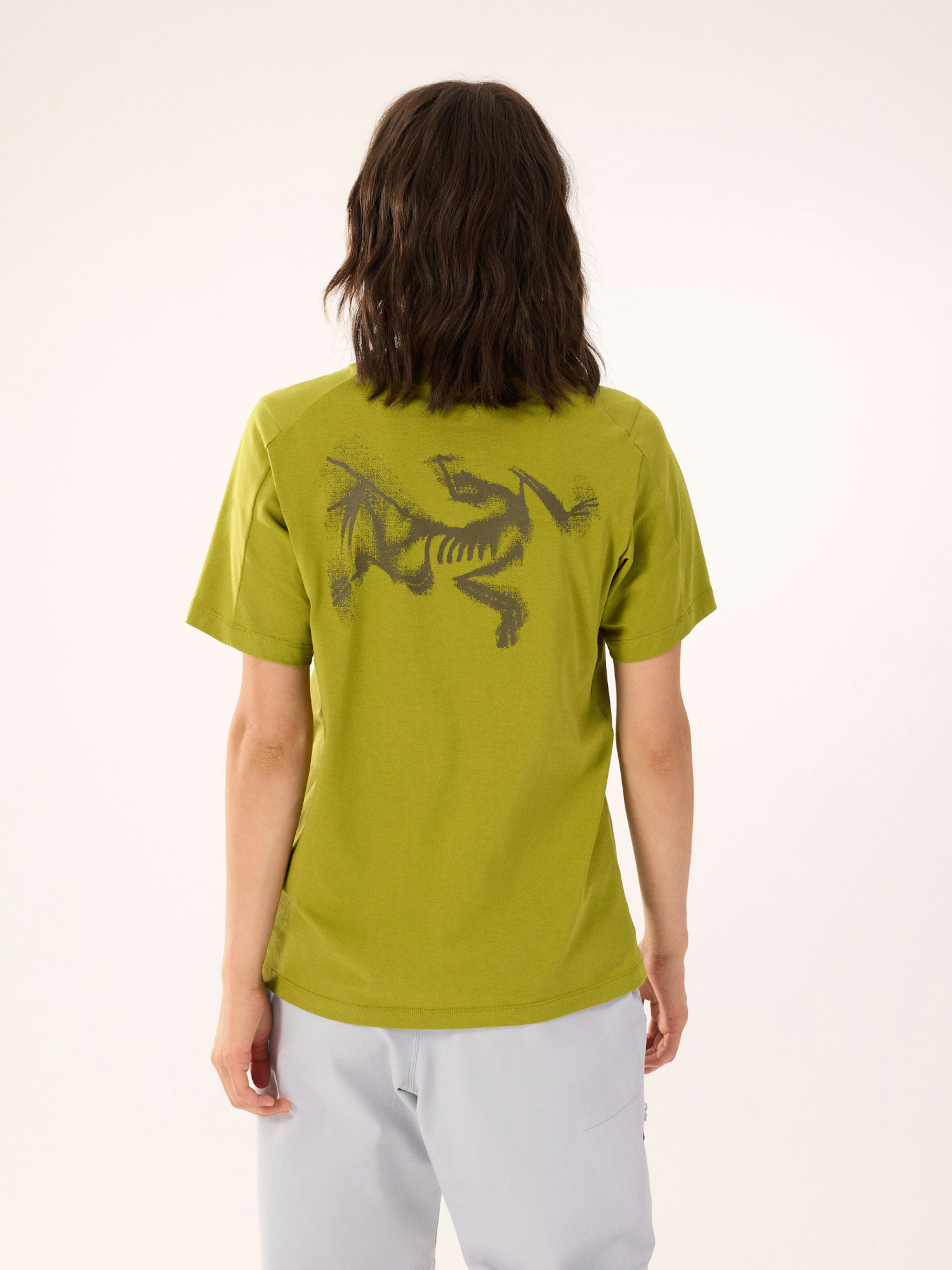 Kragg SL Cotton Blurred Bird Crew Shirt SS Women's