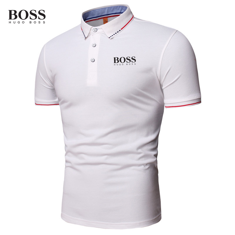 Button Stand Collar Short Sleeve Polo