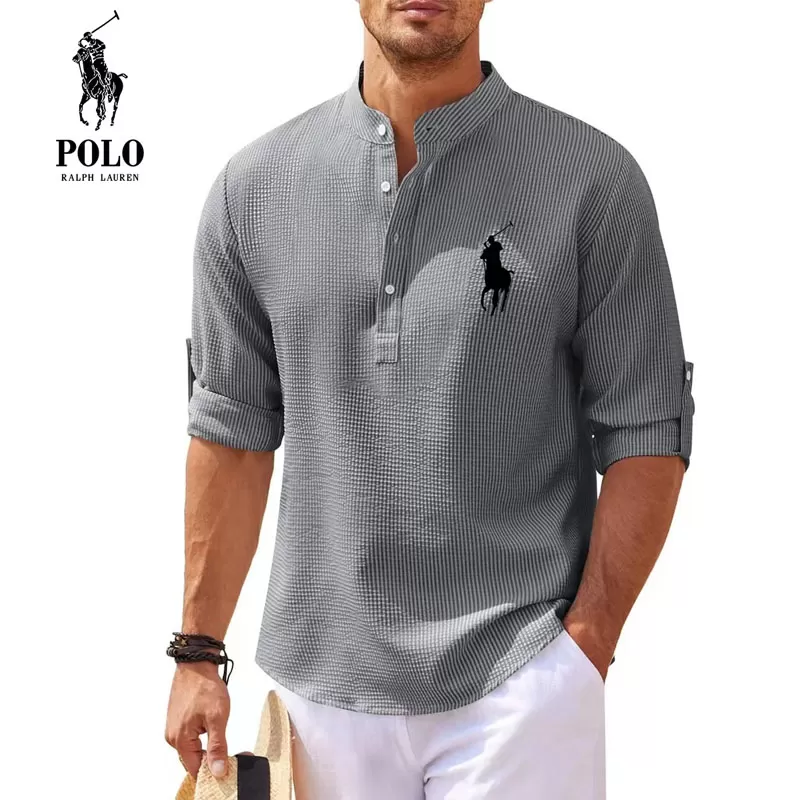 Men's Casual Collar Fashion Striped Shirts