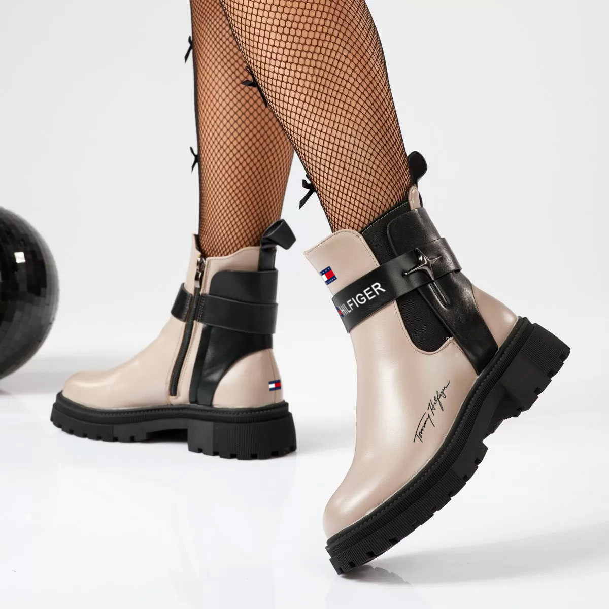 2023 Zimowe wodoodporne buty damskie ze skóry i aksamitu