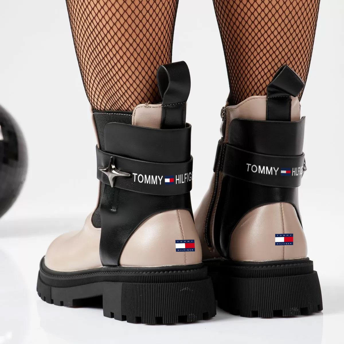 2023 Zimowe wodoodporne buty damskie ze skóry i aksamitu