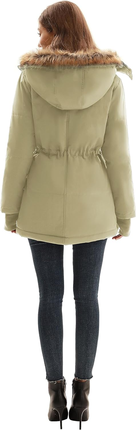 Winter Wool Women's Parka Jacket