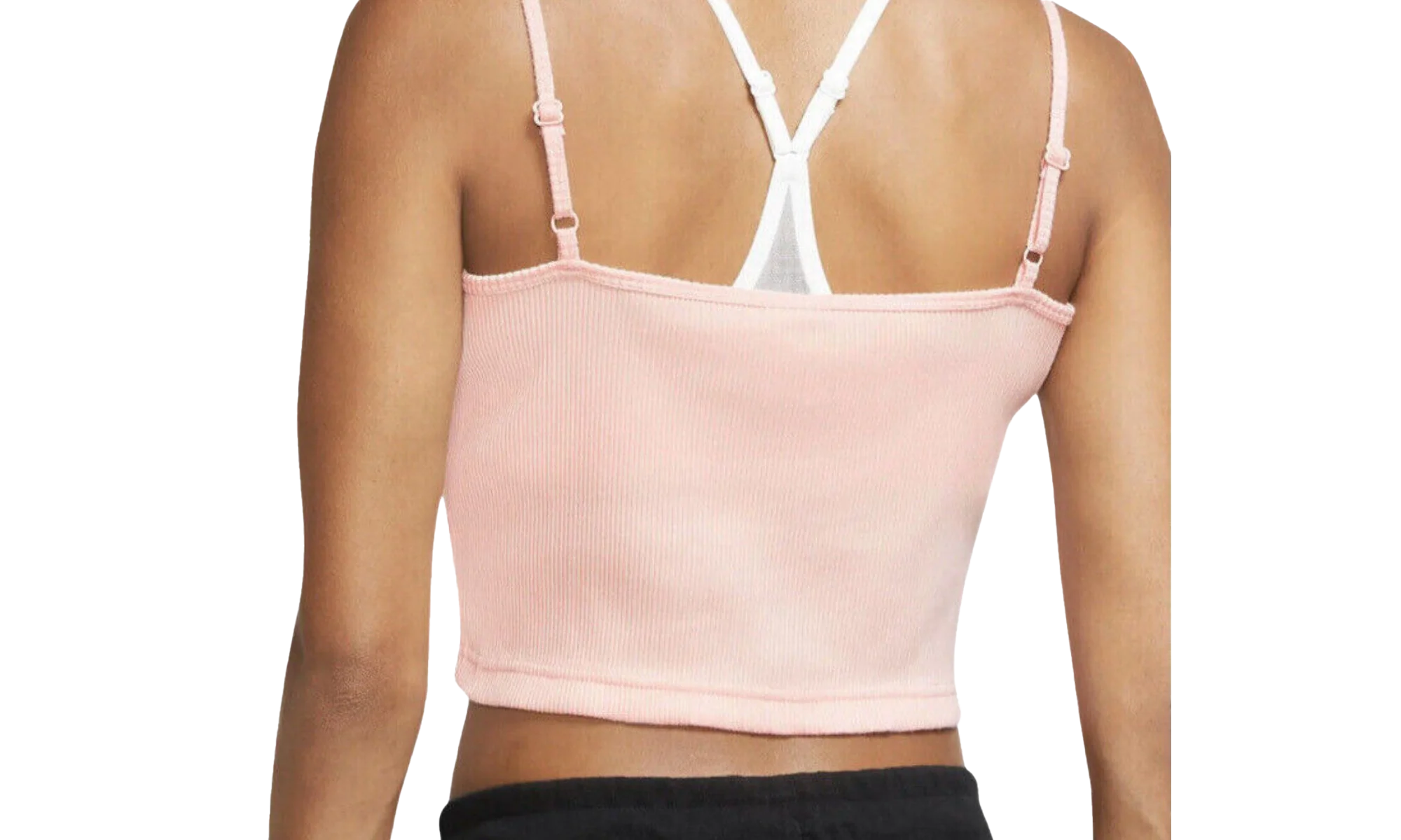 Sportswear Essential Ribbed Crop Pink Tank WMNS 
