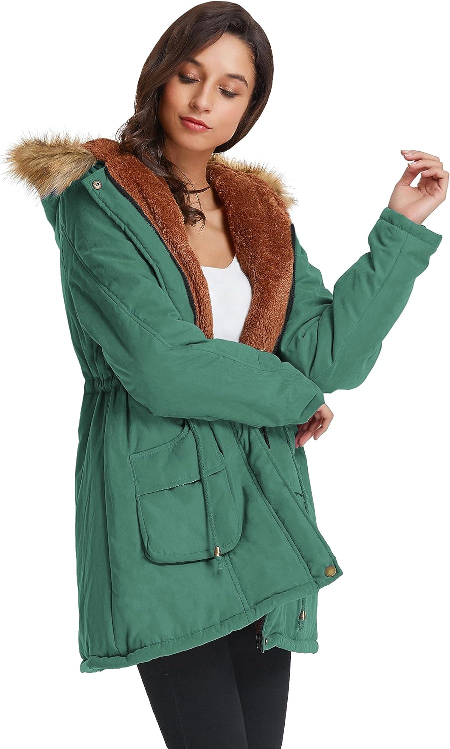 Winter Wool Women's Parka Jacket
