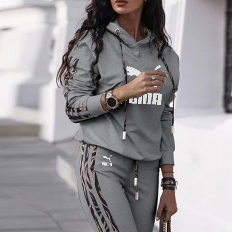 2023 jesienno-zimowy nowy modny garnitur casual (dwuczęściowy zestaw bluza + spodnie)