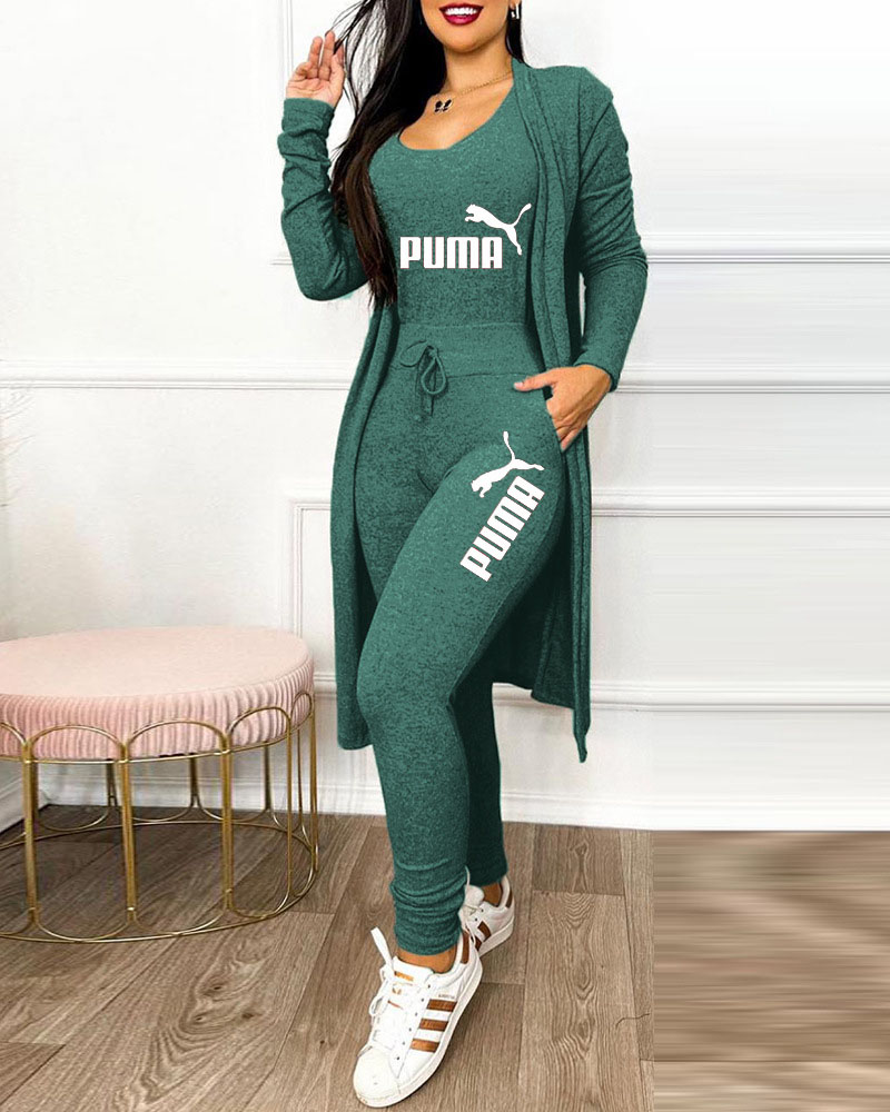 2025 Jarná a jesenná módna novinka dámska 3-dielna súprava ( Bunda + Vesta + Nohavice)