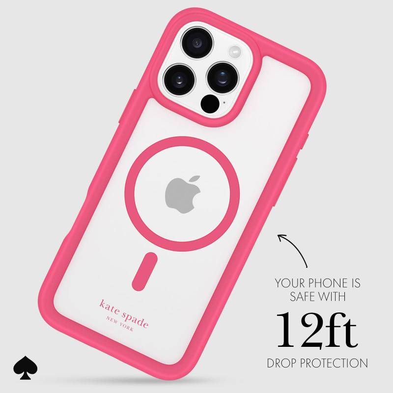 kate spade new york Ultra Protective Pom Pom Pink MagSafe – iP 16 Pro Max