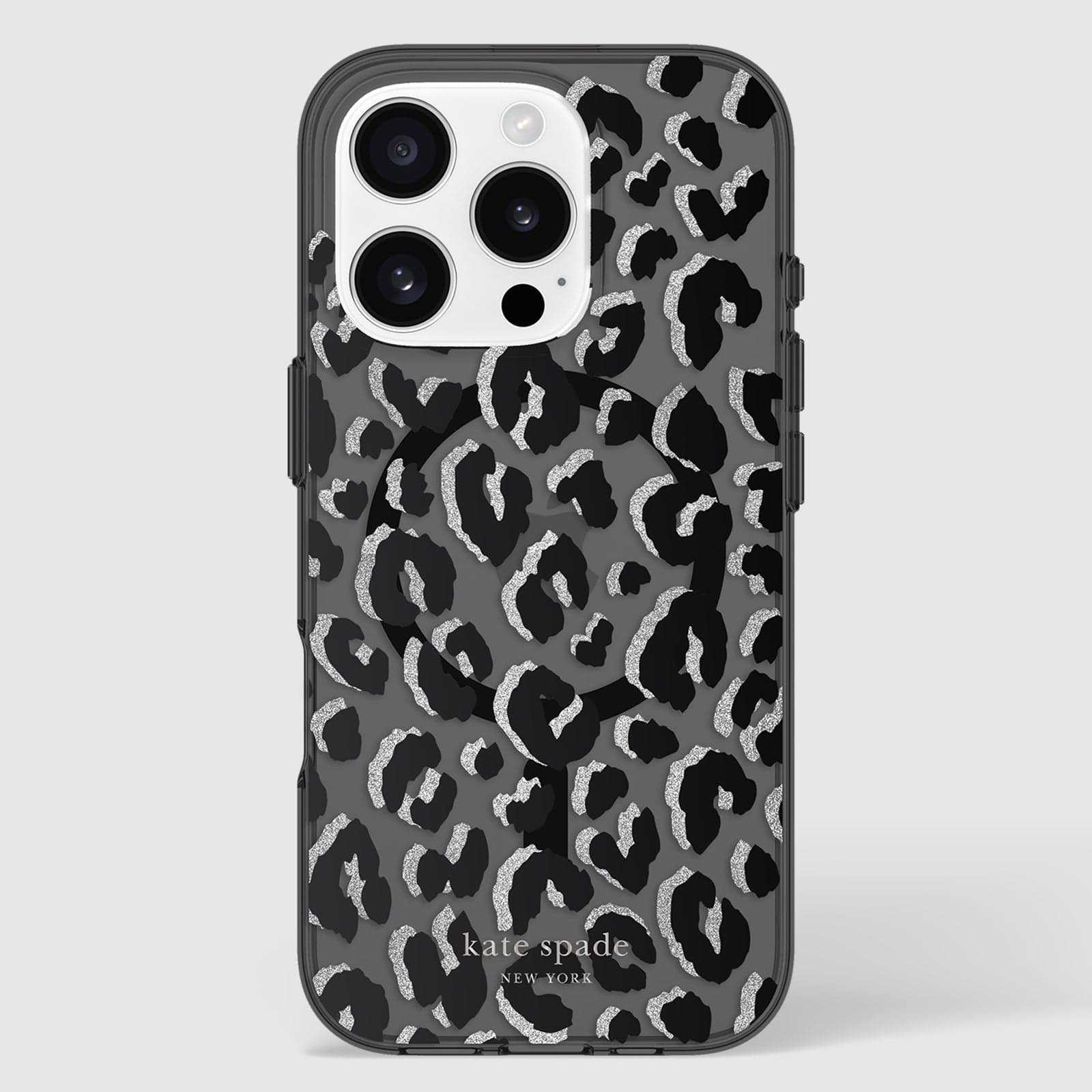 kate spade new york Black City Leopard MagSafe – iP 16 Pro