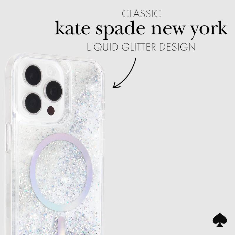 kate spade new york Liquid Glitter Opal Iridescent MagSafe – iP 15 Pro