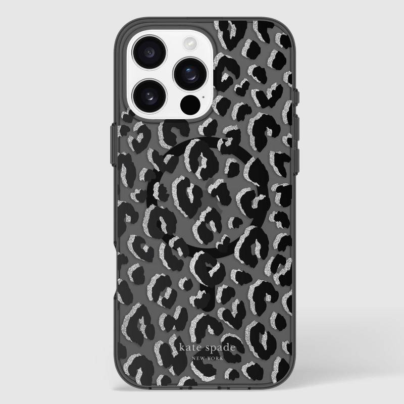 kate spade new york Black City Leopard MagSafe – iP 16 Pro Max