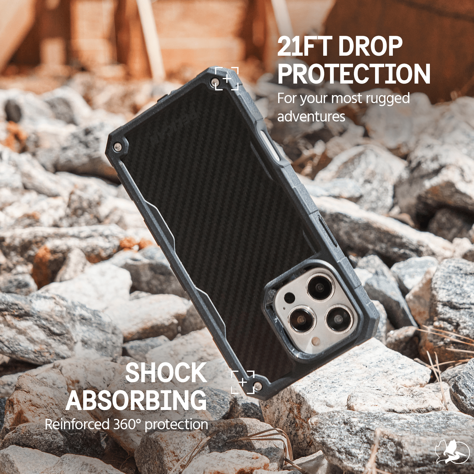 Pelican Shield Carbon Fiber MagSafe – iP 16 Pro Max