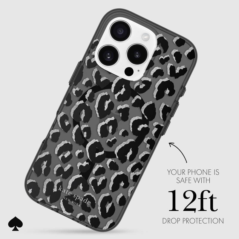 kate spade new york Black City Leopard MagSafe – iP 16 Pro