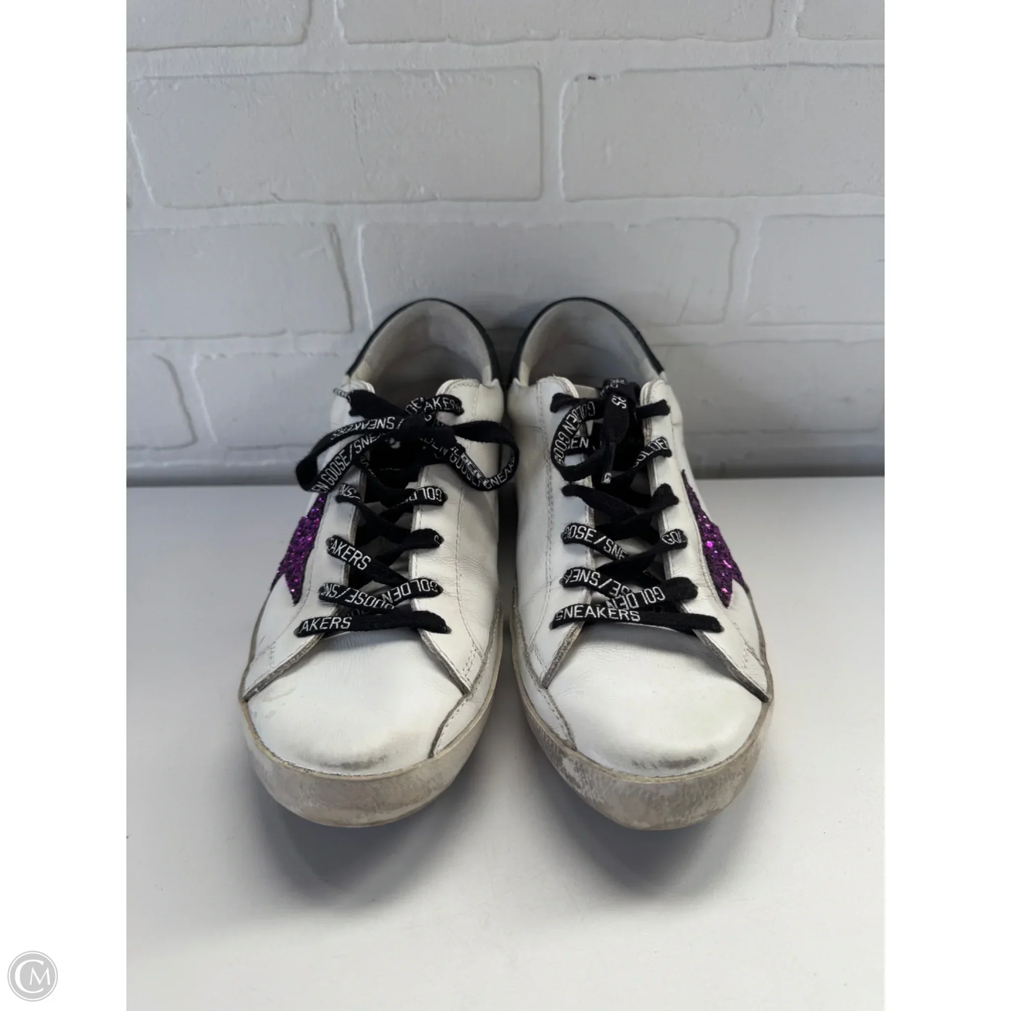 Shoes Luxury Designer By Golden Goose In White, Size: 7.5