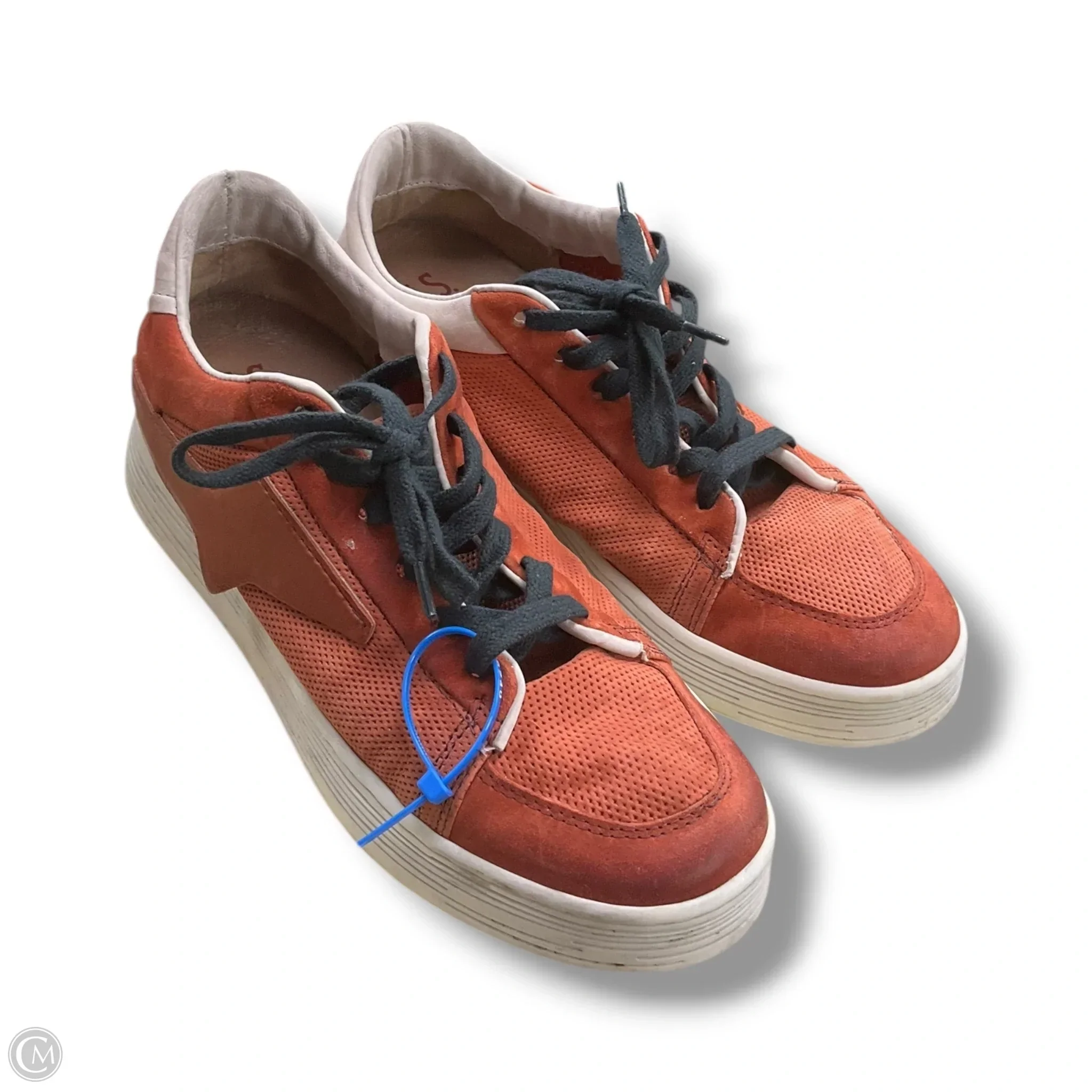 Shoes Luxury Designer By Golden Goose In Orange, Size: 8.5