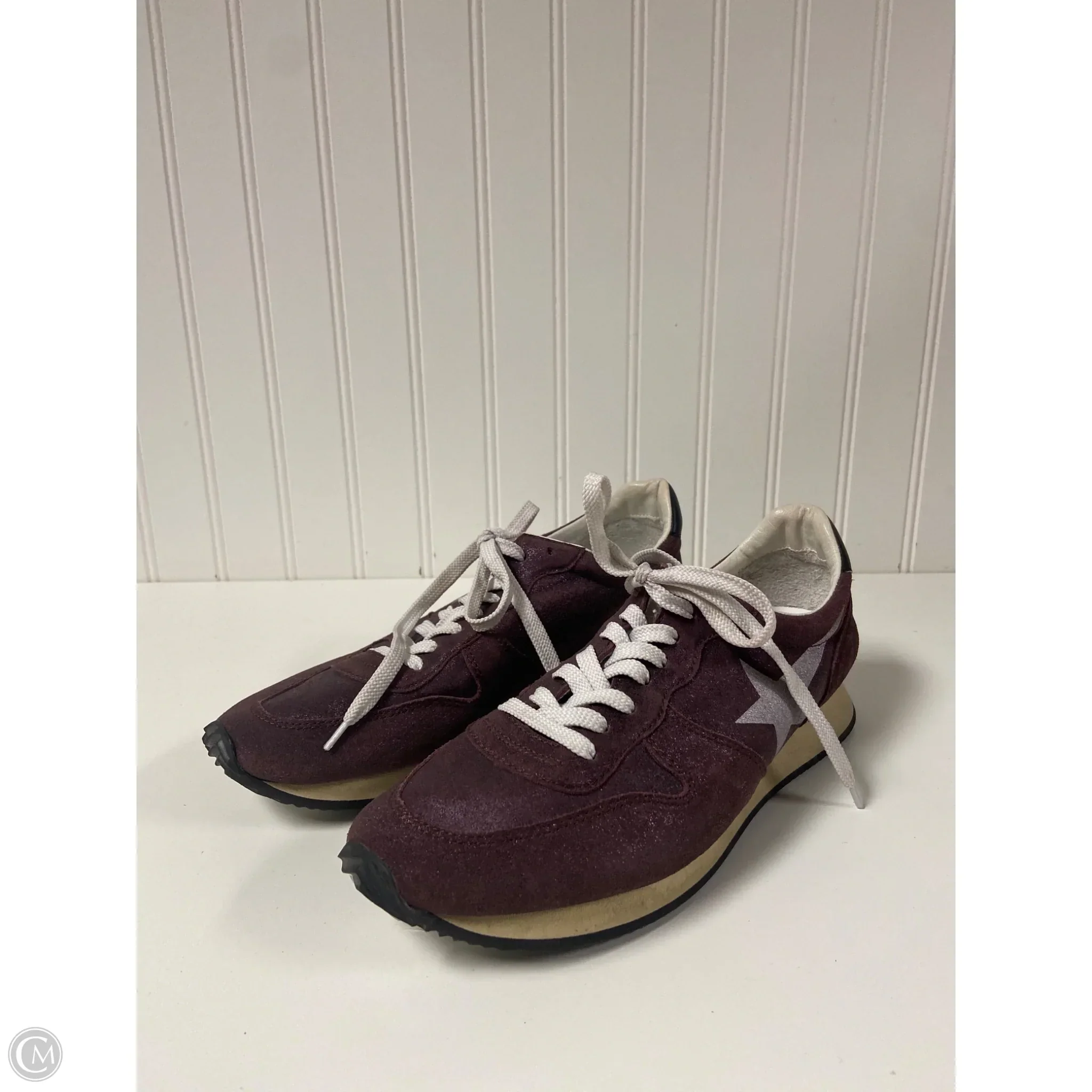 Shoes Luxury Designer By Golden Goose In Purple, Size: 8.5 or 39