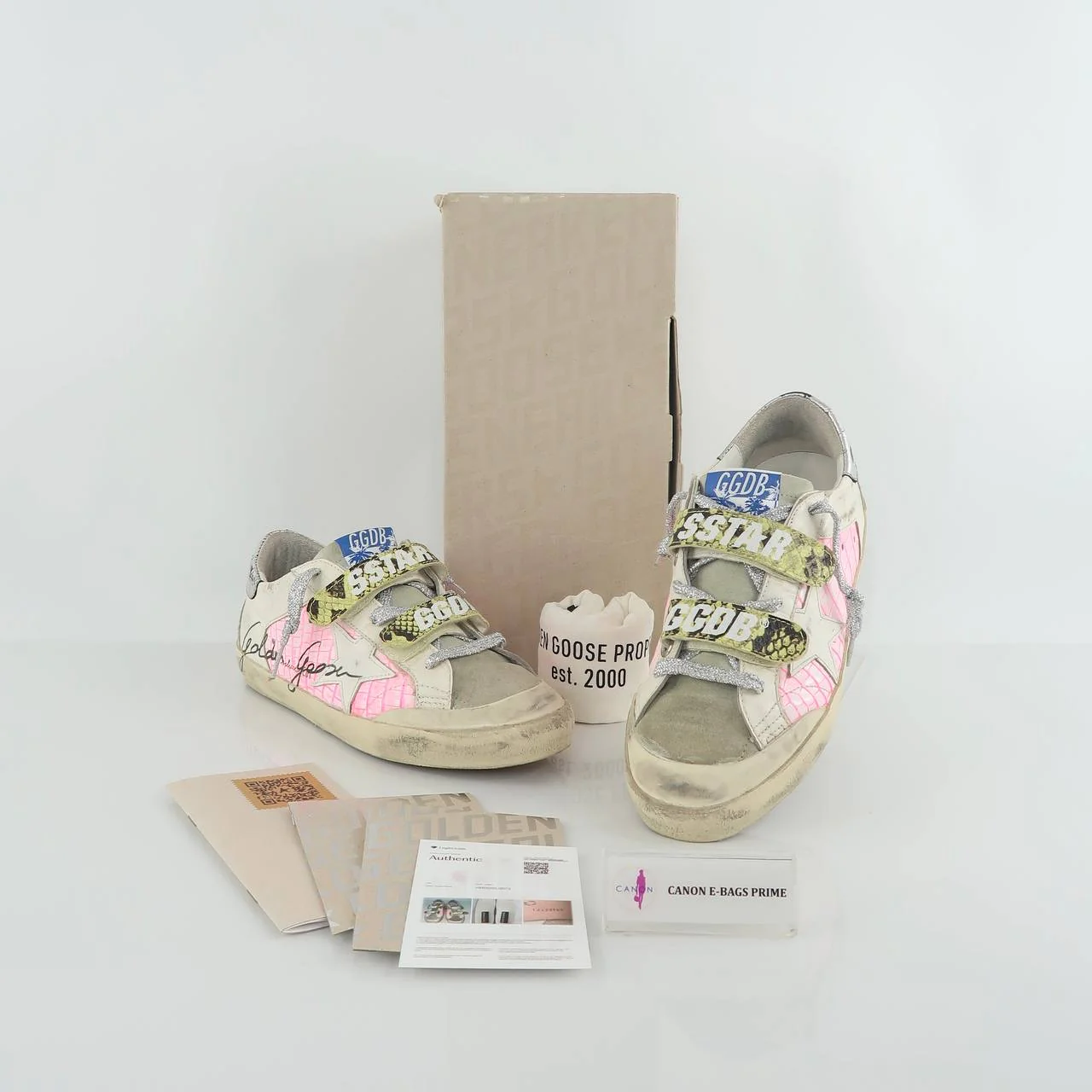 Old School Sneakers with touch-strap closures Star Suede Spur Snake Print