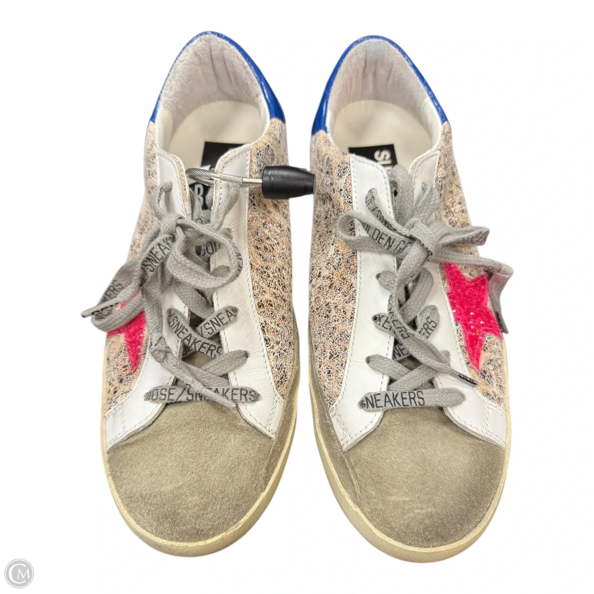 Shoes Luxury Designer By Golden Goose In Blue & Pink, Size: 6.5