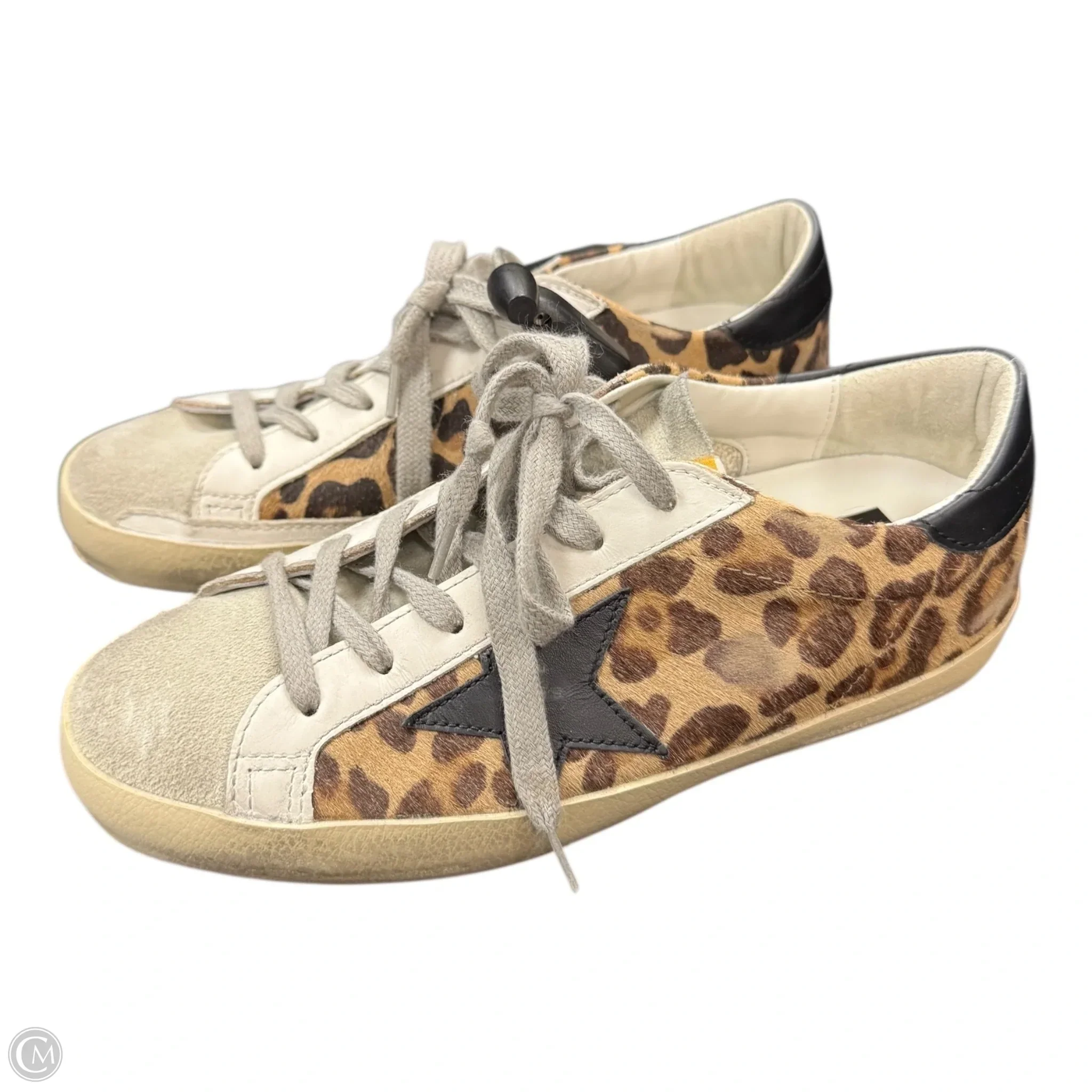 Shoes Luxury Designer By Golden Goose In Animal Print, Size: 6.5