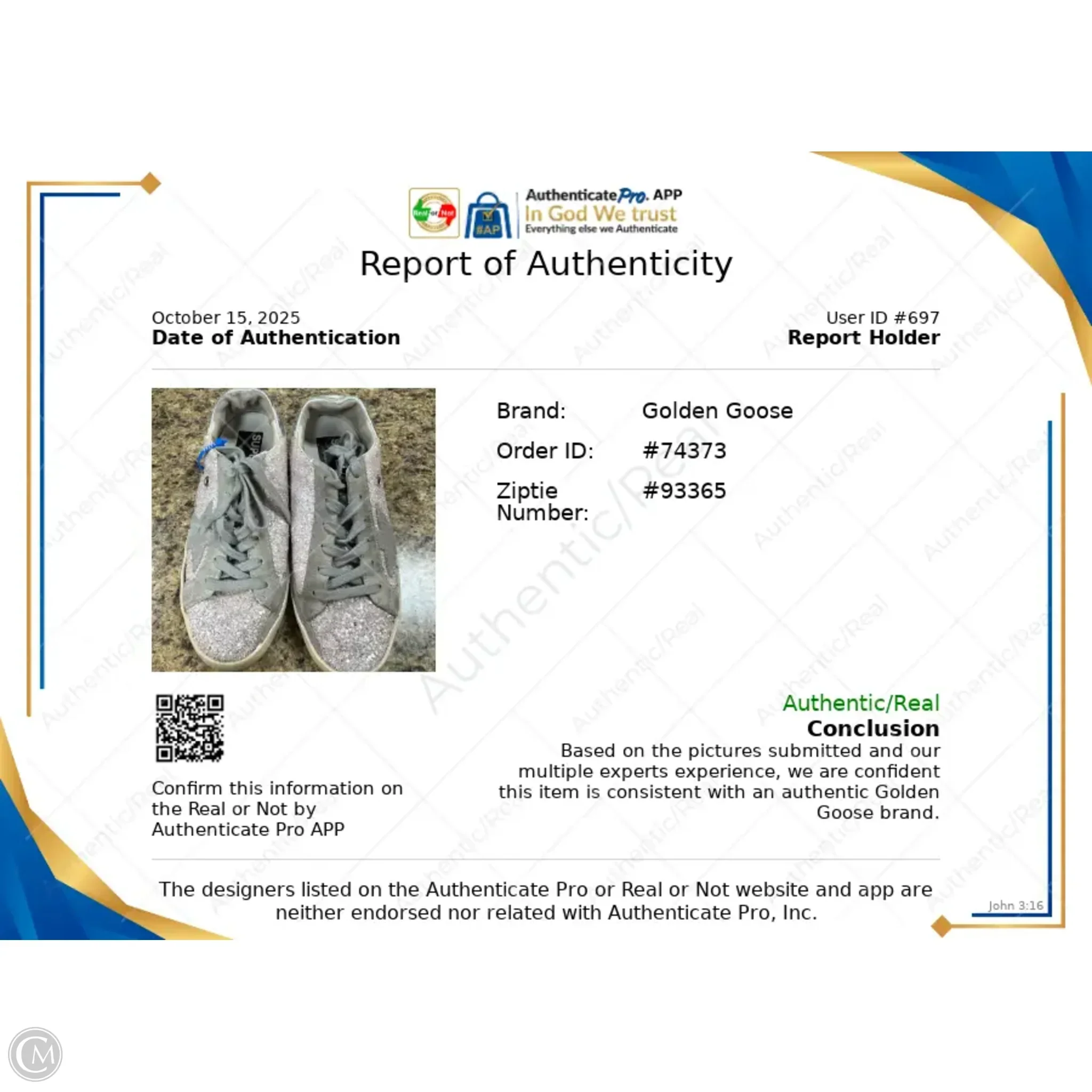 Shoes Luxury Designer By Golden Goose In Silver, Size: 5.5