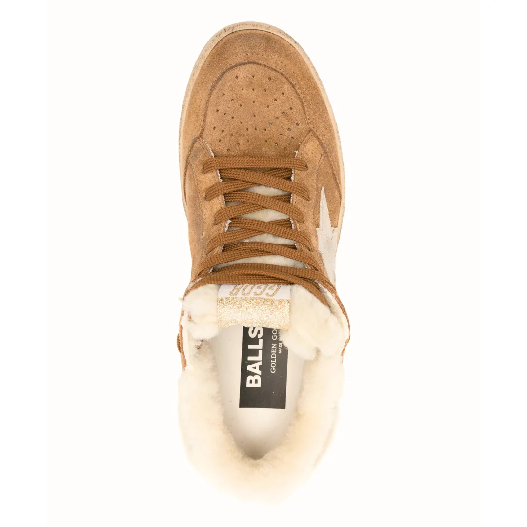 Shearling & Suede Ball Star