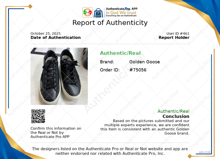 Shoes Luxury Designer By Golden Goose In Black & White, Size: 10.5