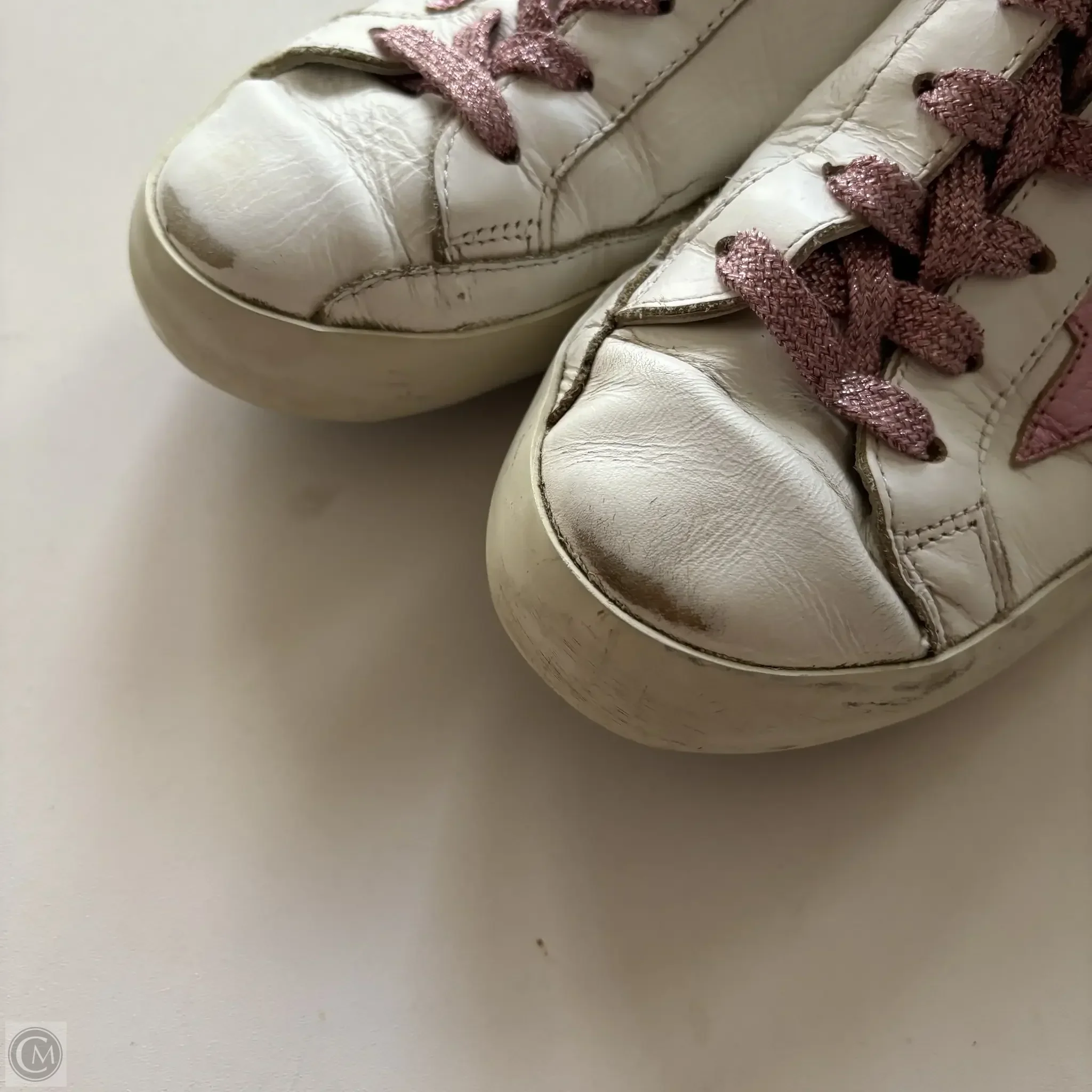 Shoes Luxury Designer By Golden Goose In Pink, Size: 9