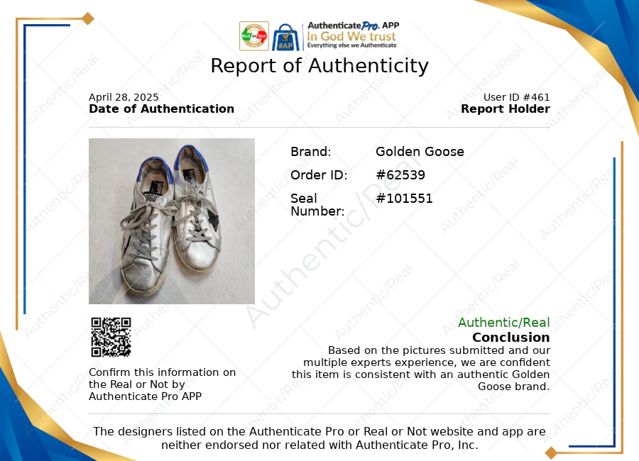 Shoes Luxury Designer By Golden Goose In Silver, Size: 8.5