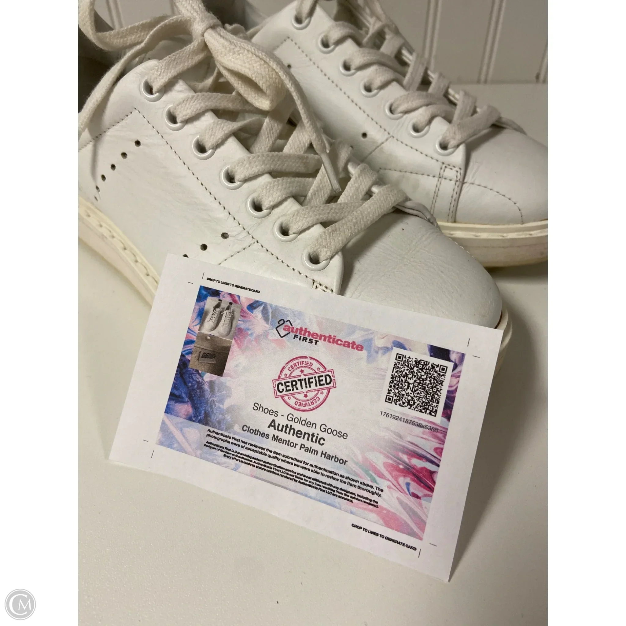 Shoes Luxury Designer By Golden Goose In White, Size: 6.5