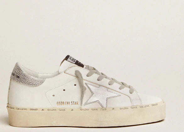 Hi Star Women with a silver metallic star and heel tab