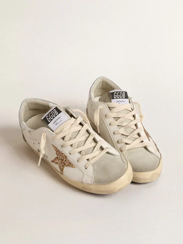 Super-Star Women with a gold glitter star and ice suede inserts