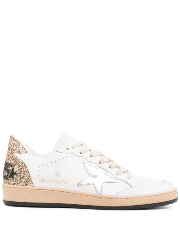 Ball Star Low Sneakers with Glitter
