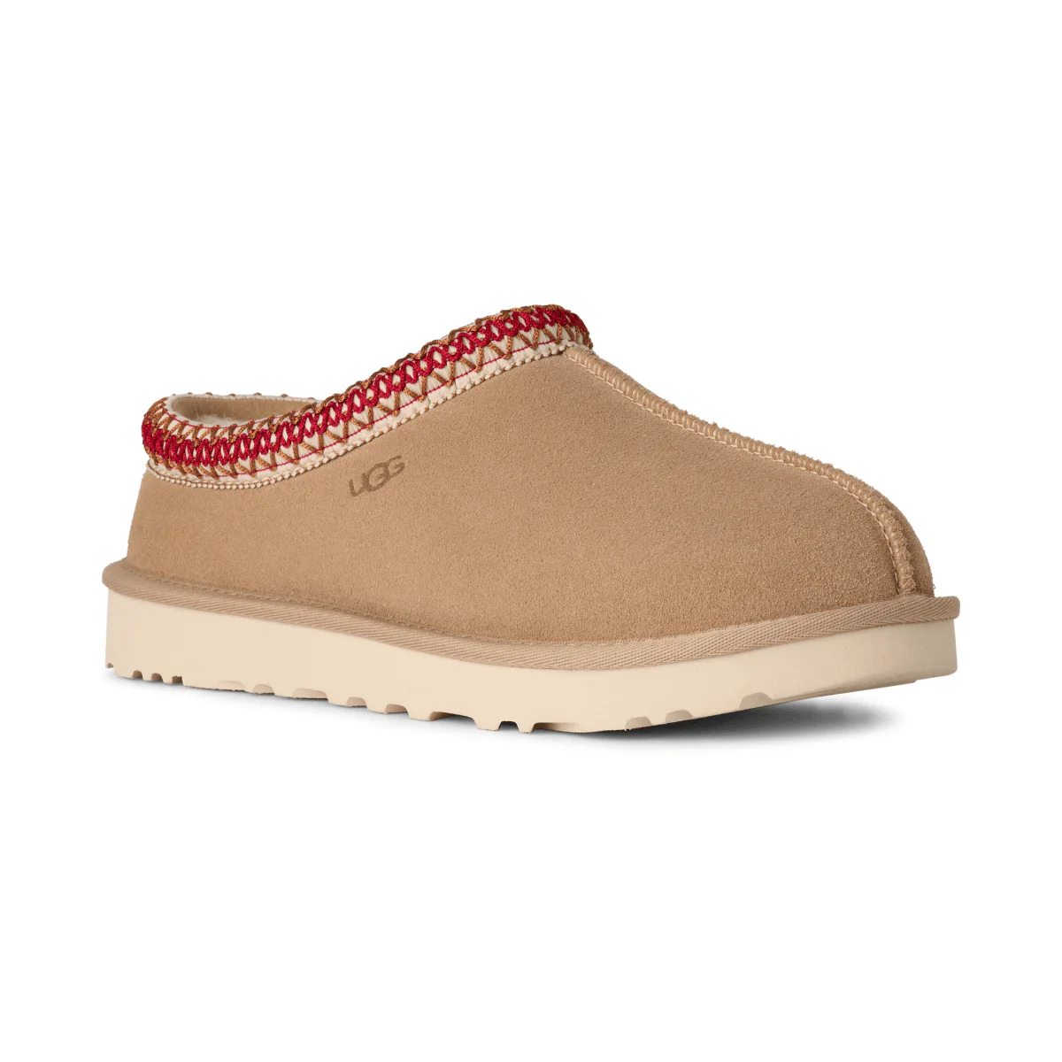 UGG Women's Tasman II Sand/Dark Cherry Suede