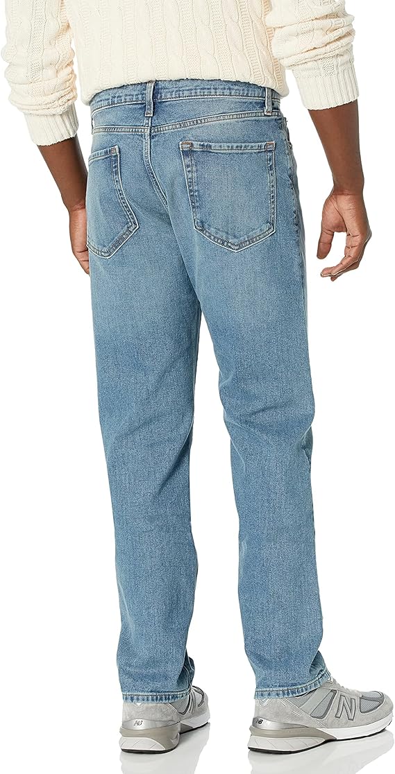 Men's straight-leg stretch jeans