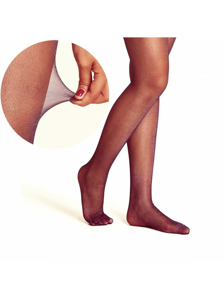 Pure Color Shiny See Through Texture Pantyhose