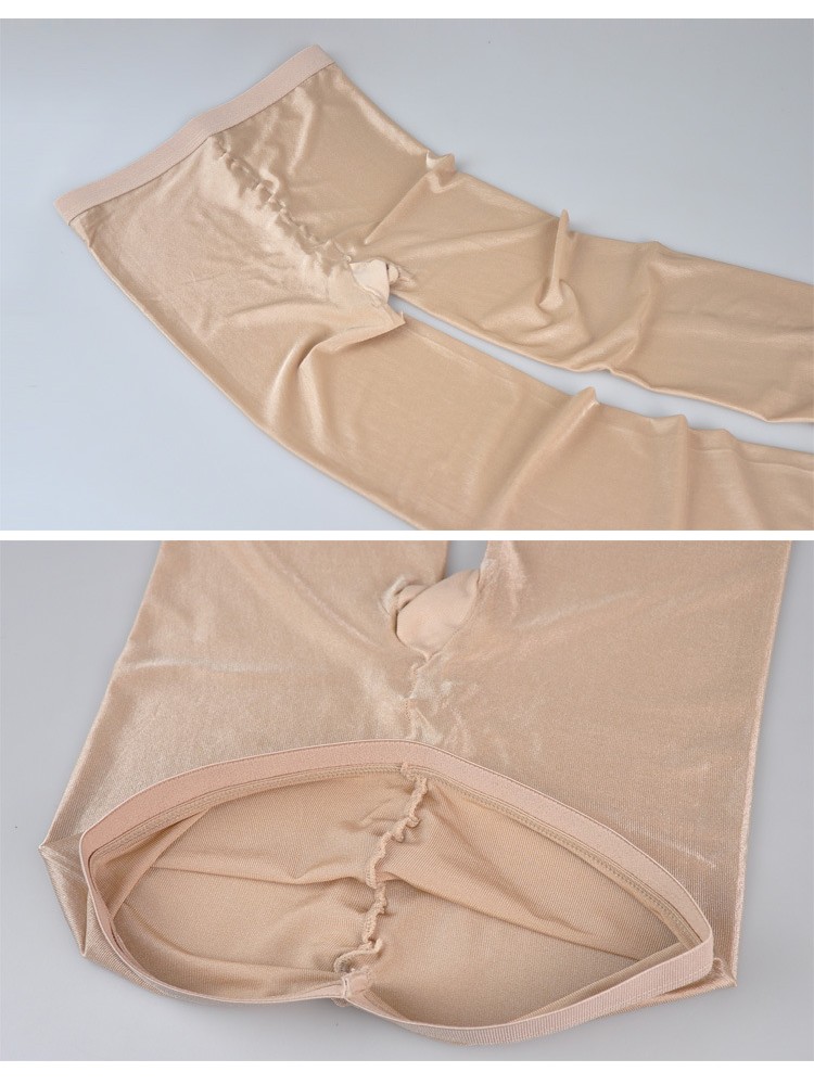 Pure Color Glossy Reflective Seductive Pantyhose