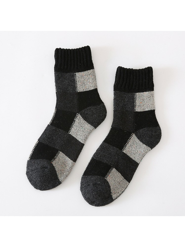 Colorblock Square Leisure Mink  Socks