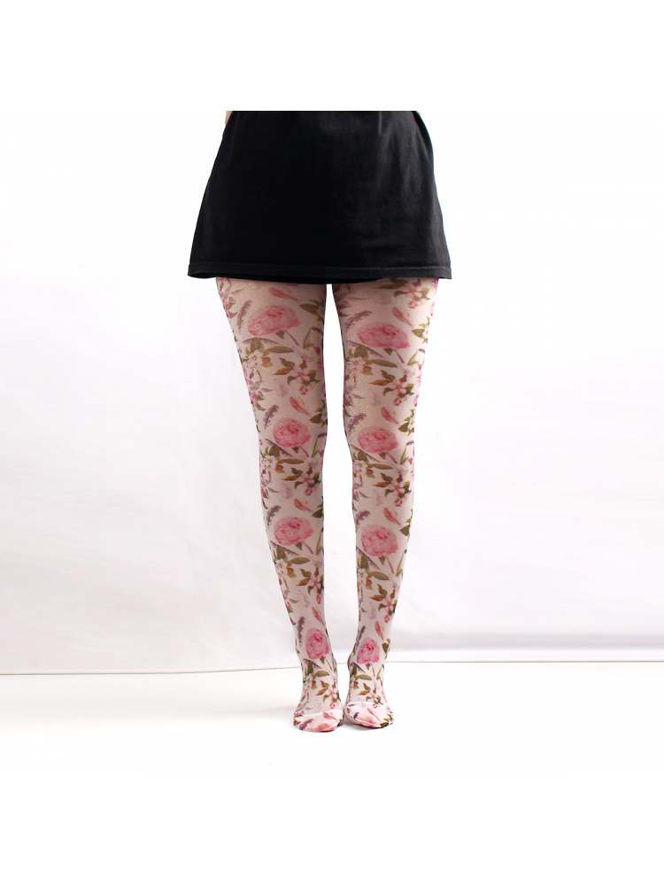 Flower Print Leisure Synthetic Fiber Stockings