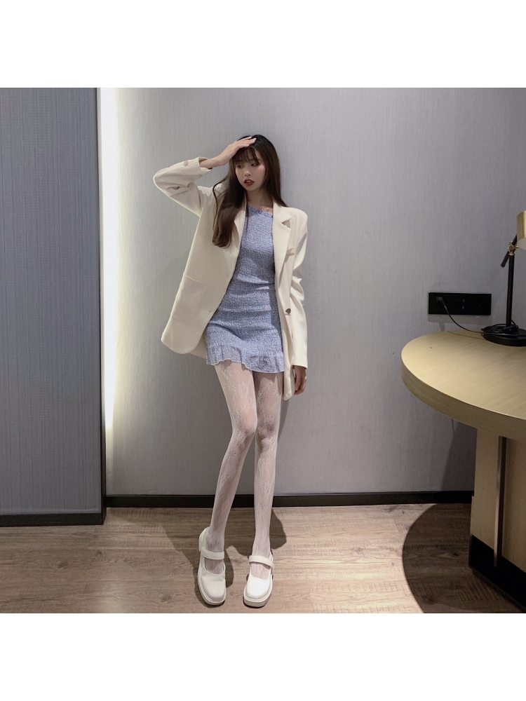 See Through Lace Bodycon Pantyhose