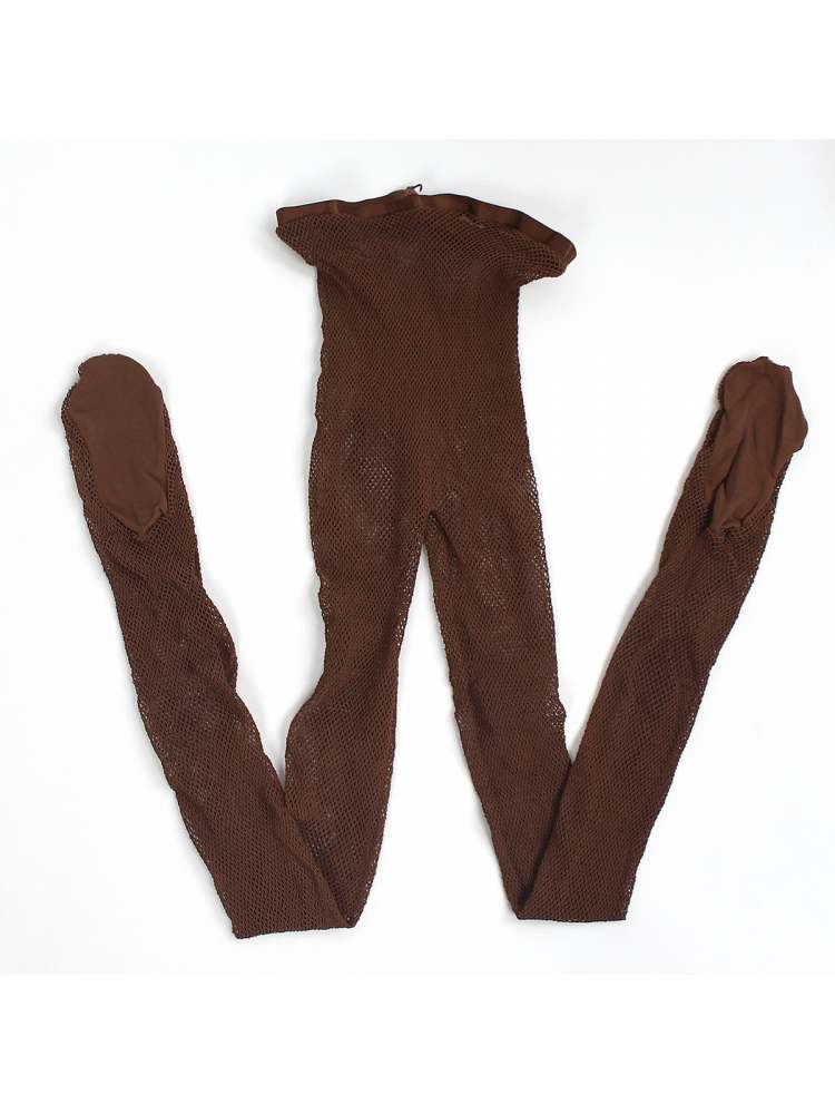 Pure Color Fishnet Seductive Pantyhose