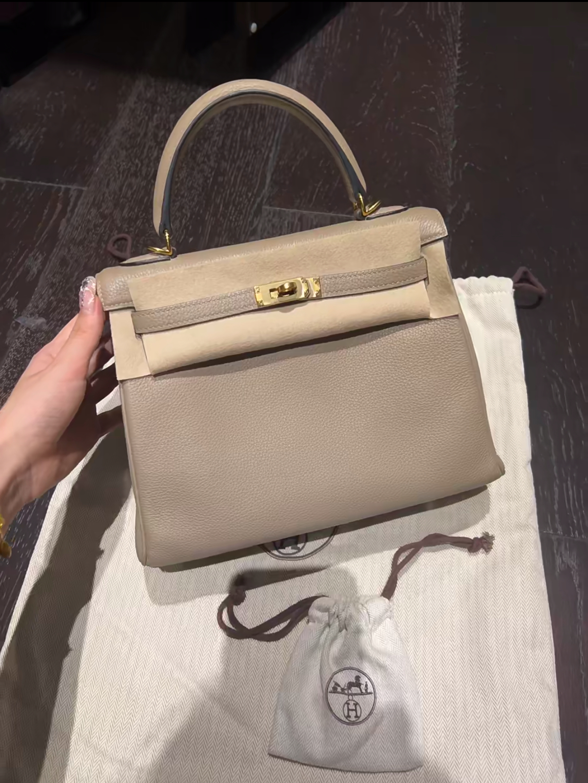 kelly 25 TOGO leather customization - Artisantouchss