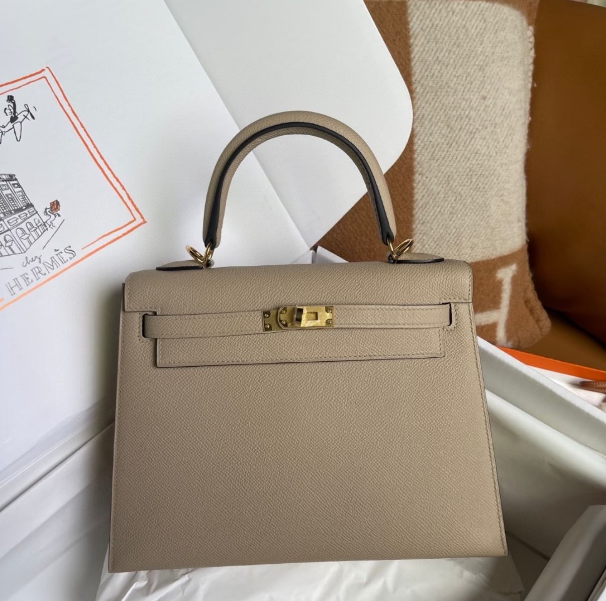 kelly 25 TOGO leather customization - Artisantouchss