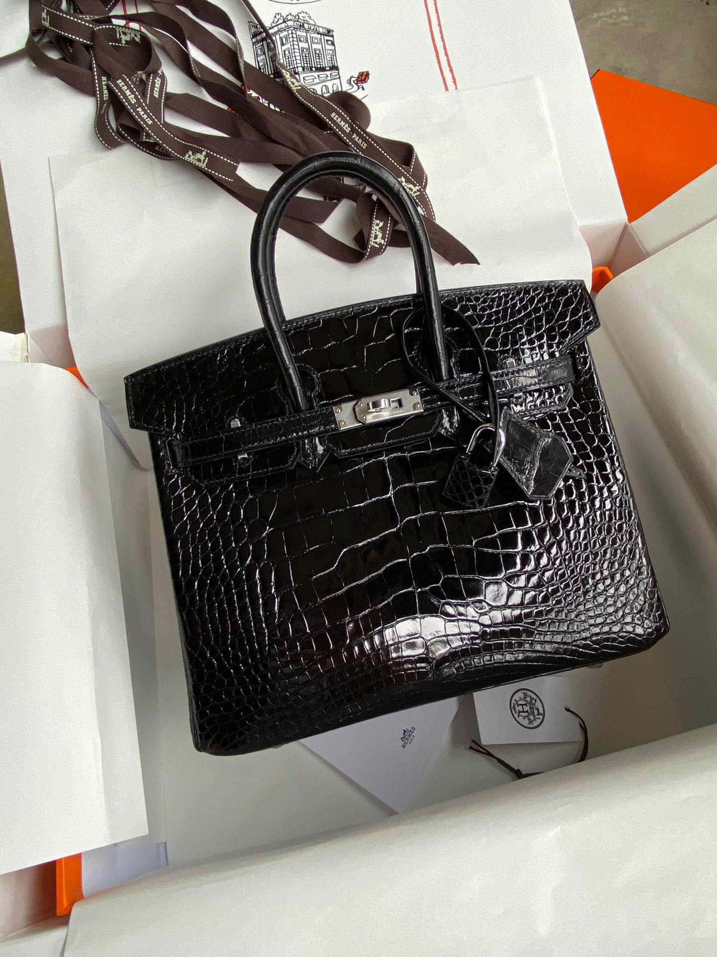 Advanced customization Birkin 25-30 crocodile skin - Artisantouchss