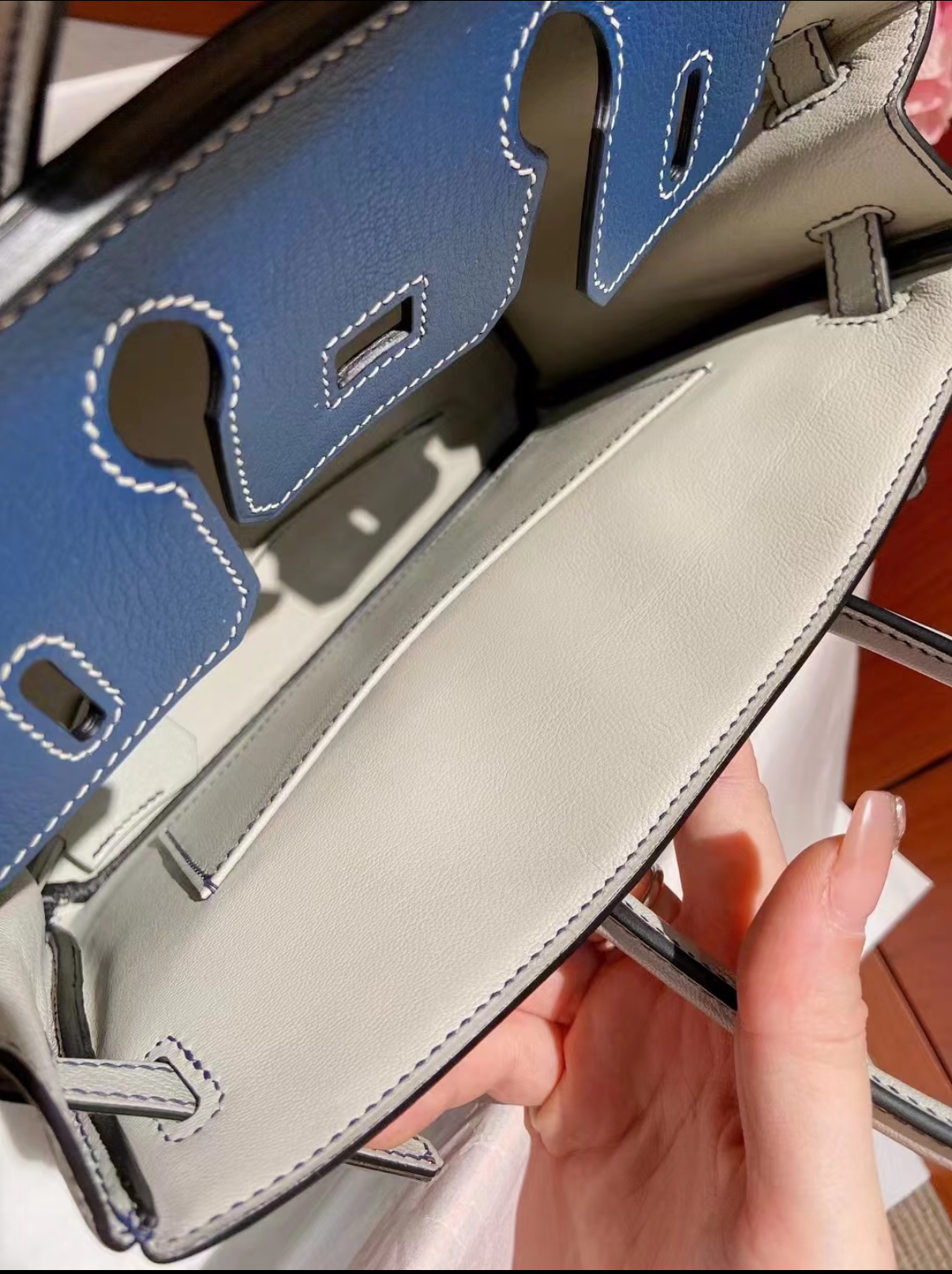 Birkin Deep Blue 25-30 TOGO Custom - Artisantouchss