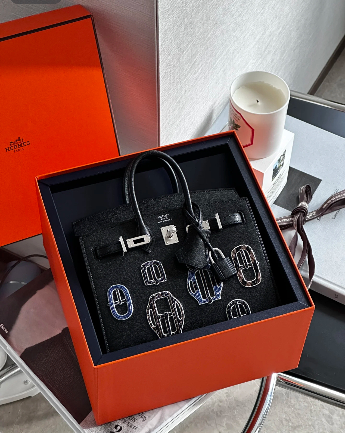 Birkin 20-25 Badge Bag  Custom Goat Leather - Artisantouchss