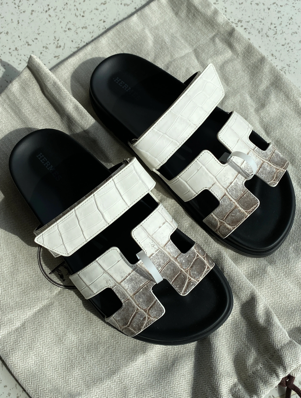 Himalaya Nile crocodile leather slippers - Artisantouchss