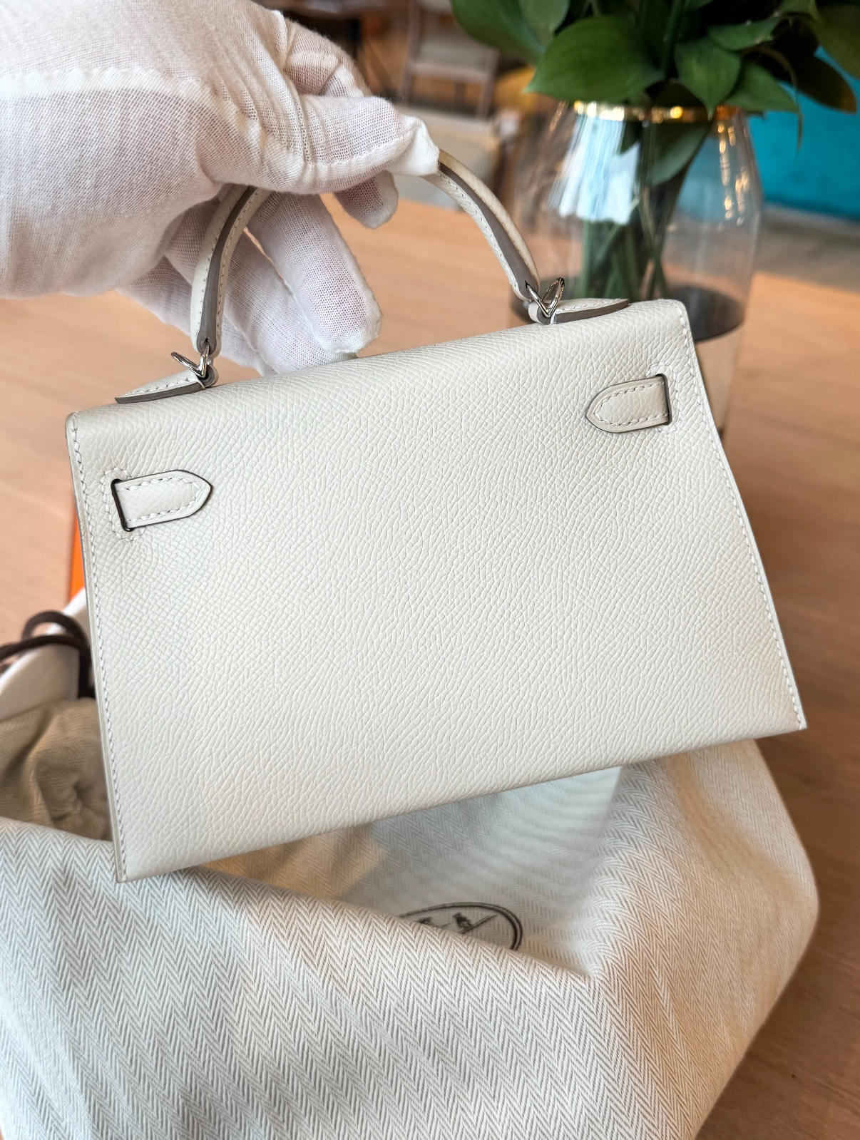 Kelly mini 2 off-white custom - Artisantouchss